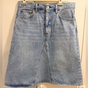 Denim Forum The ‘90s Midi Denim Skirt